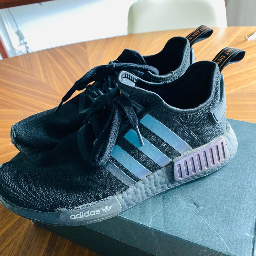 Adidas Mens Black NMD_R1  Sz 8